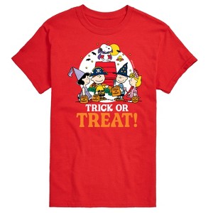 Men's - Peanuts - Trick Or Treat Moonlight Short Sleeve Graphic T-Shirt - 1 of 4