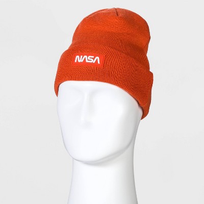 Men's NASA Beanie - Orange One Size