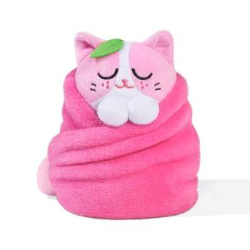 Uncute Purritos 7 Inch Plush Cat in Blanket | Strawberry