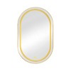 NicBex Oval/Rectangle Wall Cabinet with LED Lights,Storage Cabinet with Tempered Glass Shelves,Wall Mounted Bathroom Cabinet,Medicine Mirror Cabinet - 2 of 4