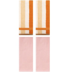 REGALWOVEN 4 Pcs Bathroom Hotel and Spa Waffle Cotton Hand Towels - 1 of 4