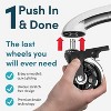 Lifelong Office Chair Caster Wheels for Hardwood Floors and Carpet, Heavy Duty, Universal Fit - 4 of 4