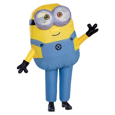 Disguise Boys' Minions Inflatable Bob Jumpsuit Costume - Size One Size Fits Most - Yellow