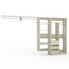 Aheaplus 132" Closet System with Adjustable Shelves and Drawers, Wall-mounted Space-Saving Closet Organizer with Hanging Rods - 2 of 4