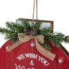 Northlight 13.75" Battery Operated Red Ornament "We Wish You a Merry Christmas" Wall Sign - 3 of 4