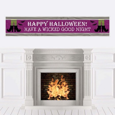 Big Dot of Happiness Happy Halloween - Witch Party Decorations Party Banner