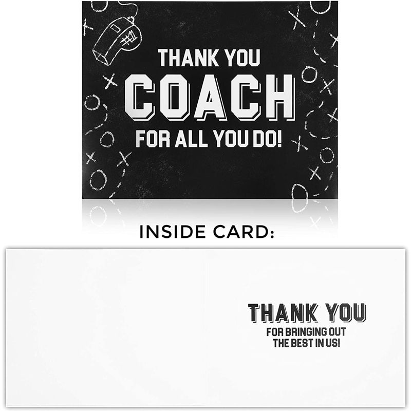 Pipilo Press 3 Pack Jumbo Thank You Coach Card with Envelopes for Teacher Appreciation, Mentors, Letter-Size, 8.5 x 11 In, 3 of 7