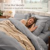 100% Organic Cotton Percale Duvet Cover and Sham Set by Bare Home - 3 of 4