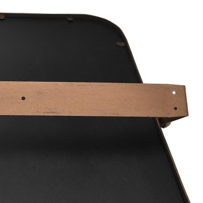Copper Edge 24"x20.5" Rectangular Wood Pivoting Wall Mirror