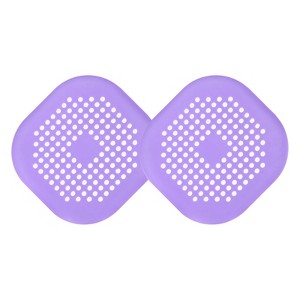Unique Bargains Square Anti-Slip Bathroom with Suction Cups Drain Protector - 1 of 4