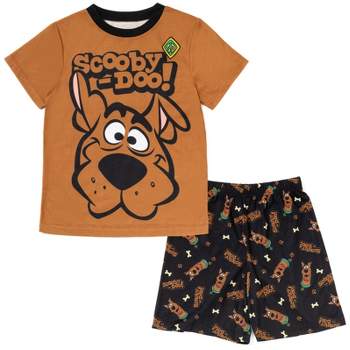 Scooby-Doo Scooby Doo Daphne Fred Velma Pajama Shirt and Shorts Sleep Set Little Kid to Big Kid 