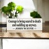 Slickblue Western Style Courage Quote Sign, 3.5x10 Rustic Pine Wall Décor, Multiple Colors - 2 of 3