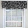 RLF Home 100% Cotton Rainfall Regal With Poly/Cotton Ivory lining Rod Pocket Valance 50" x 16" Silver - 2 of 4