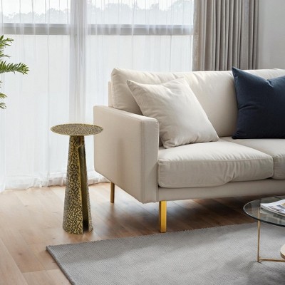 Royal Hampton 24" Side End Drink Table | Aluminum Cast Craftmanship | Embossed Textured Finish