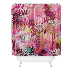 Deny Designs Kent Youngstrom Love Layers Shower Curtain Pink - 1 of 3