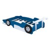 Whisen Unique Design Twin Size Race Car-Shaped Platform Bed with Wheels - 4 of 4