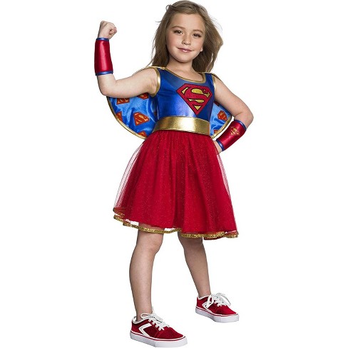 Rubies Blue And Red Dcc Supergirl Tutu Dress Halloween Costume Girls 10 ...