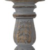 Northlight Set of 3 Brushed Gray Tripod Wooden Pillar Candle Holders 18" - 4 of 4