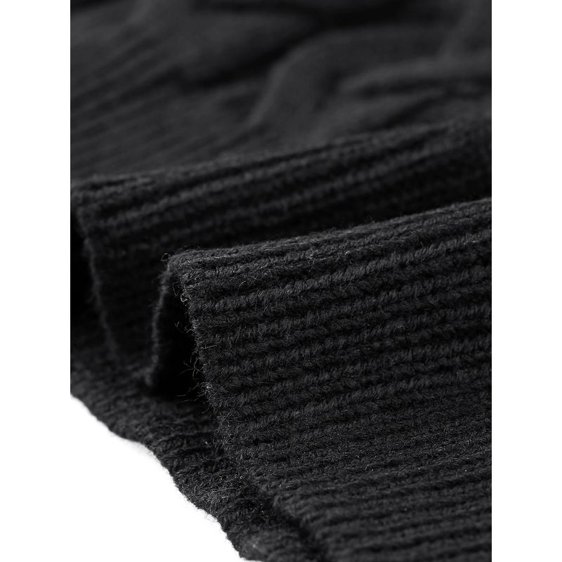Allegra K Women's Turtleneck Twist Vest Sleeveless Vest Solid Color Knit Pullover Casual Sweater, 5 of 7