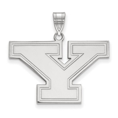 Black Bow Jewelry 10k White Gold Youngstown State Penguins NCAA Large Pendant