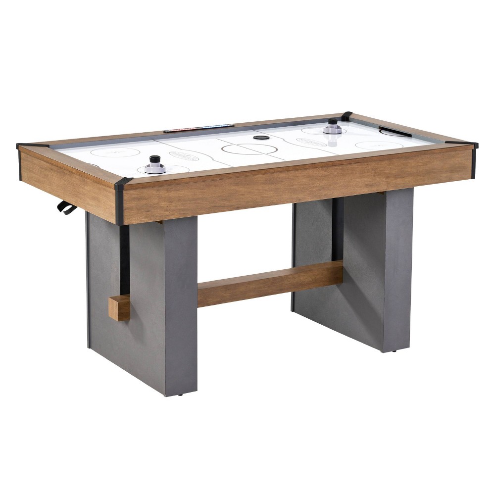 NHL Adjust and Store Air Powered Hockey Table ? Black and Grey ? 41 lbs.,  54 in. x 24.25 in. x 31 in. ? Adjustable to Three Heights; Lock and Store  Legs Underneath for Easy Storage 