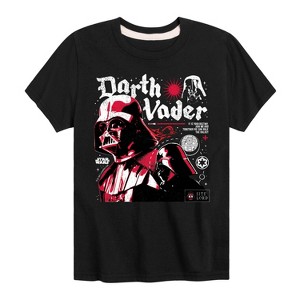 Boys' - Star Wars - Darth Vader Zine Toddler And Youth Short Sleeve Tee Short Sleeve Graphic T-Shirt - 1 of 4