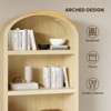 Bestier 76''Tall Arched 5-Tier Bookcase, Modern Shelving Unit with Durable MDF & Scratch-Resistant Finish for Living Room or Home Office - 3 of 4