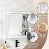 NicBex 30" Medicine Cabinet with Mirror,Wall Mounted Bathroom Storage Cabinet,Wall Cabinet with 3 Open Shelves,Over the Toilet Storage Cabinet - 4 of 4