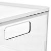 Rosanna Pansino x iDesign Recycled Plastic Open Front Kitchen Storage Bin with Lid, Clear Bin/Marshmallow Lid, 12" x 12" x 6" - 3 of 4