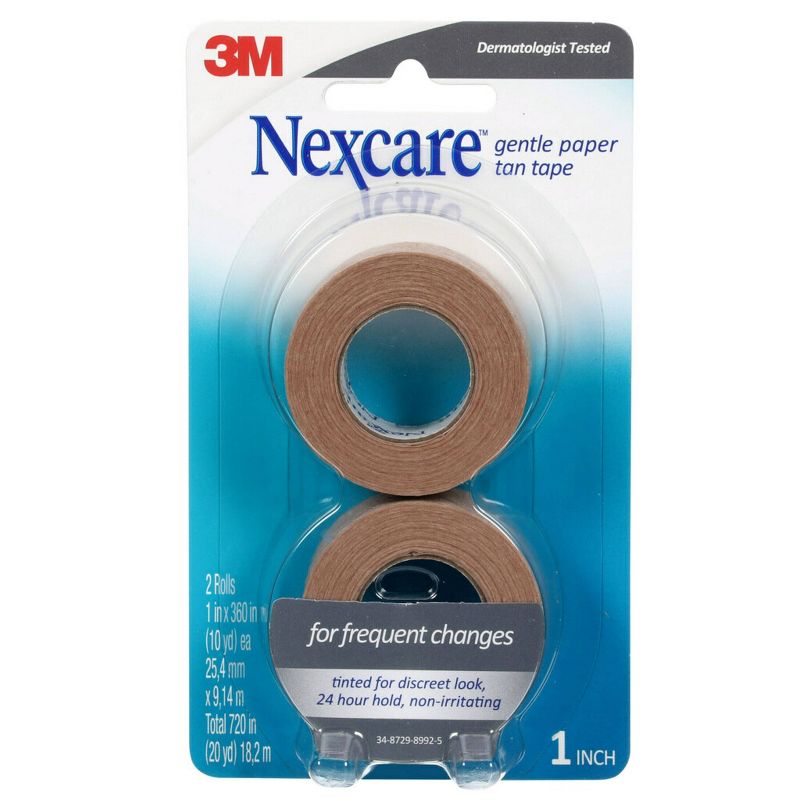 Nexcare Gentle Paper Tan Tape - 2pk, 1 of 3
