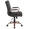 Merrick Lane Contemporary Mid-Back Home Office Chair with Padded Arms - 3 of 4