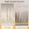 Large Shag Rug Living Room Bedroom Area Rug Non Slip Ultra Soft Modern Solid Color Nursery Throw Carpet Cozy Plush Fuzzy Tie-Dyed Rug - 3 of 4