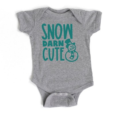 The Juniper Shop Snow Darn Cute Baby Bodysuit