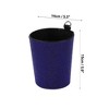 Unique Bargains Car Trash Can Portable Air Vent Rhinestone Faux Leather Trash Bin Blue 1 Pcs - 4 of 4