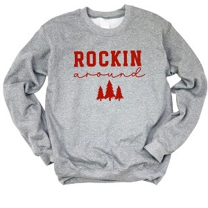 Simply Sage Market Women's Graphic Sweatshirt Rockin' Christmas Tree - 1 of 3