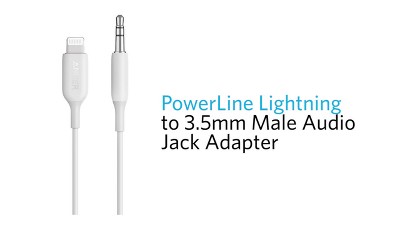 Aux to best sale lightning cable target