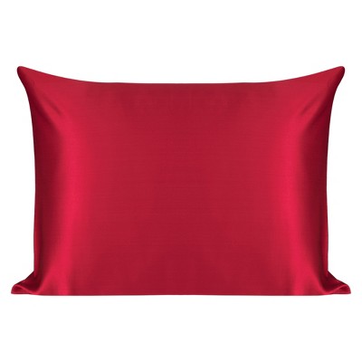 1 Pc Standard 100% Natural Silk for Hair and Skin Pillowcase Red - PiccoCasa