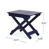 Portable Acacia Wood Folding Table,Outdoor Side Table With  Slat Paneling And A Foldable Frame,Folding Table Small - The Pop Home - 3 of 4