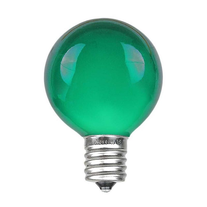 Novelty Lights 25 Feet G50 Globe Outdoor Patio String Lights, Green Wire, 2 of 7