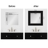 Amanti Art Mirror Makeover Bathroom Mirror Frame Border Kit - Fully Assembled Peel and Stick Frame - Mirror NOT Included - Parlor Trim - 4 of 4
