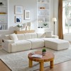 118" Cloud Sectional Couches, L-Shaped Modular Sectional Sofa, Oversized 3-Seater Couch - 2 of 4