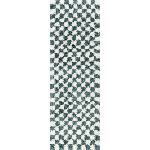 Nuloom Adelaide Mid-Century Checkered Shag Indoor Area Rug - 1 of 4