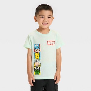 Toddler Boys' Marvel T-Shirt - Green - 1 of 4