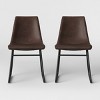 Bowden Faux Leather Dining Chairs - Threshold™ - 2 of 4
