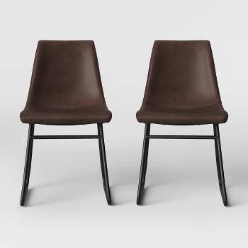 Bowden Faux Leather Dining Chairs - Threshold™