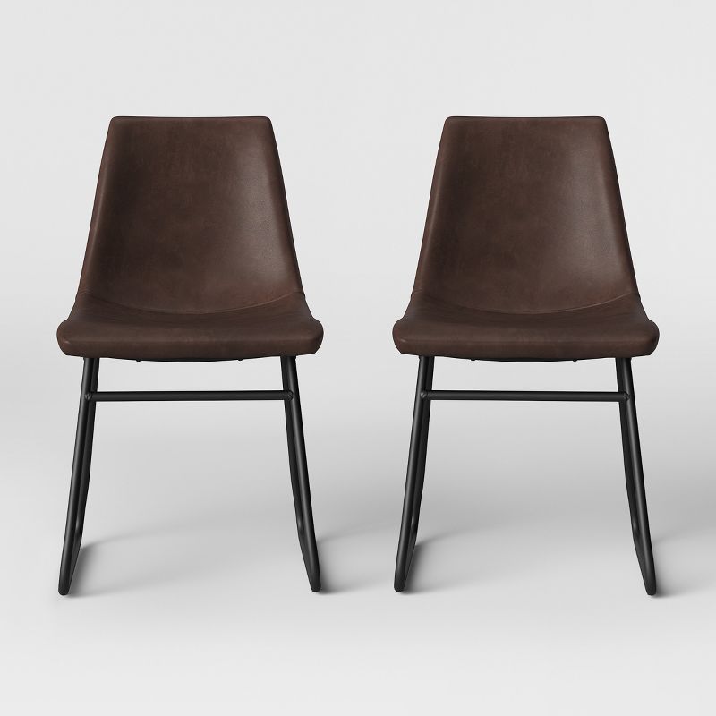 Bowden Faux Leather Dining Chairs - Threshold™, 1 of 15