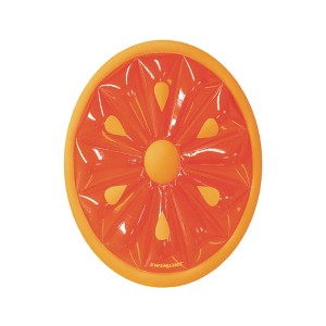 Swimline 61.5" Inflatable Fruit Slice Swimming Pool Lounger Raft - Red/Orange - 1 of 4
