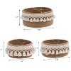 VECELO Woven Storage Basket Decorative Coiled Rope Basket Washable Woven Laundry Basket - 3 of 4