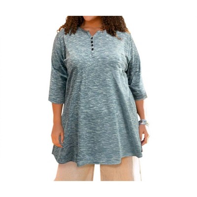 Women's 3/4 Sleeve Heartwood Henley Tee - Plus - On The Plus Side