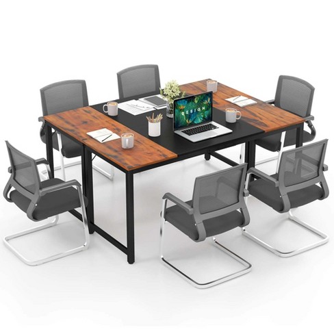 Costway 63'' Large Computer Desk Writing Workstation Conference Table Home  Office : Target